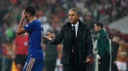 Roberto Mancini na lavičke Talianska.