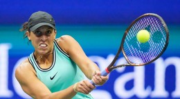 Madison Keysová počas US Open 2026.