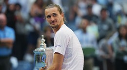 Alexander Zverev oslavuje víťazstvo vo finále US Open 2026.