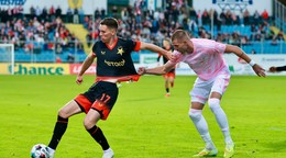 Momentka zo zápasu Slavia Praha - Zlín.