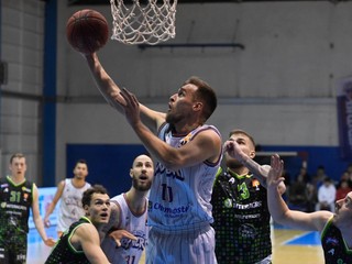 Chorvátsky basketbalista Vlatko Granič v zápase Spišskí Rytieri - Patrioti Levice. 
