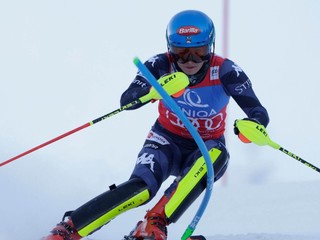 Americká lyžiarka Mikaela Shiffrinová v Špindlerovom Mlyne.