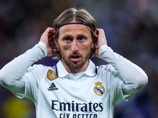 Luka Modrič v drese Realu Madrid.