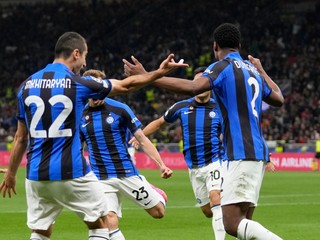 Radosť hráčov Interu Miláno.