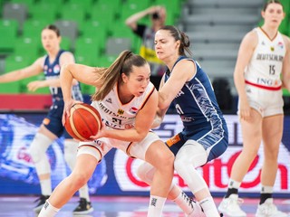 Slovenská basketbalistka Barbora Wrzesiňská na ME 2023. 