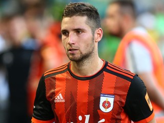 Futbalista Ružomberka Samuel Lavrinčík. 