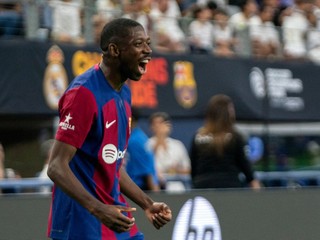 Ousmane Dembélé v drese FC Barcelona.