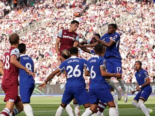 Fotka zo zápasu West Ham United - Chelsea FC.