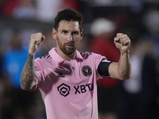 Lionel Messi sa teší po strelenom góle v drese Inter Miami.