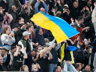 Fanúšikovia Ukrajiny.