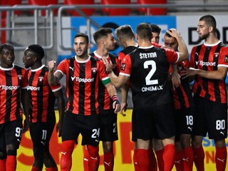 Momentka zo zápasu AS Trenčín – FC Spartak Trnava.