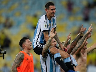 Angel Di Maria oslavuje triumf Argentíny