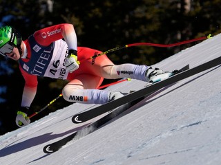 Lyžiar Franjo Allmen počas tréningu v Beaver Creeku.