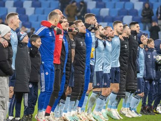 Futbalisti Slovana Bratislava.