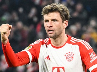 Na snímke je futbalista Bayernu Mníchov Thomas Müller.