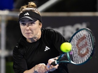 Jelina Svitolinová na turnaji v Aucklande.