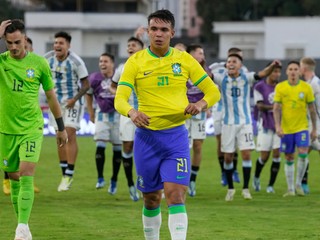Momentka po zápase Brazília - Argentína v kvalifikácii OH 2024.