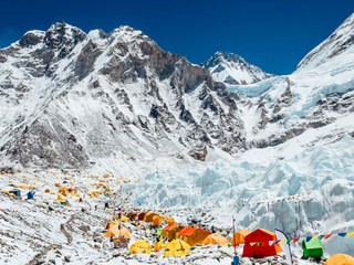 Základný tábor pod Mt. Everestom.