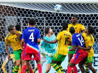 Fotka zo zápasu USA - Jamajka.