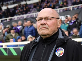 Miroslav Koubek počas odvety štvrťfinále Konferenčnej ligy Fiorentina - Plzeň.