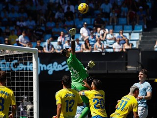 Momentka zo zápasu Celta Vigo -Las Palmas.