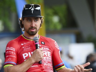 Slovenský cyklista Peter Sagan z tímu Pierre Baguette.