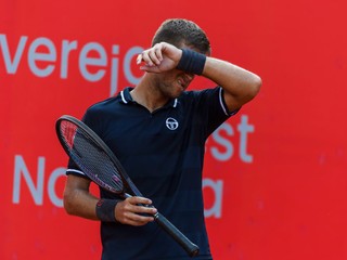 Slovenský tenista Martin Kližan počas Bratislava Open 2024.