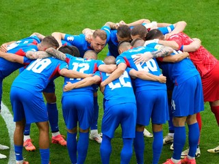 Slovenskí futbalisti pred zápasom Slovensko - Anglicko v osemfinále EURO 2024.