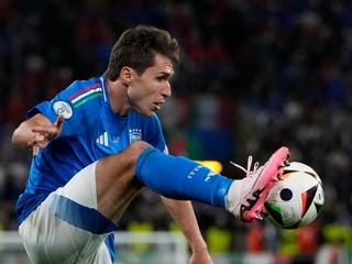 Taliansky futbalista Federico Chiesa počas EURO 2024.
