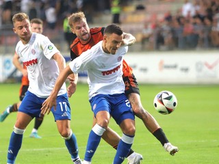 Fotka zo zápasu MFK Ružomberok - Hajduk Split.