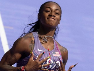 Na snímke Na snímke americká šprintérka Sha'Carri Richardsonová.