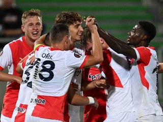 Futbalisti SK Slavia Praha.