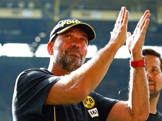 Tréner Jürgen Klopp.