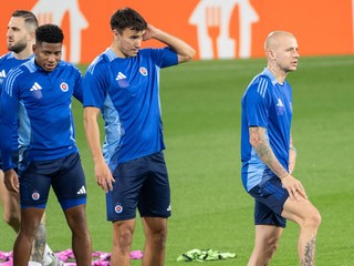 Futbalisti ŠK Slovan Bratislava.