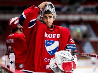 Slovenský brankár Rastislav Elias v drese IFK Helsinky.