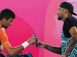 Novak Djokovič a Nick Kyrgios