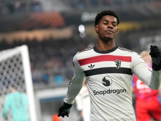 Marcus Rashford v drese Manchesteru United.