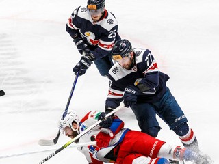 Fotka zo zápasu HC Slovan Bratislava - HK 32 Liptovský Mikuláš.