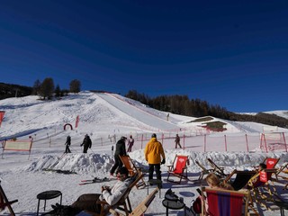 Pohľad na trať Carosello 3000, ktorá bude dejiskom v akrobatickom lyžovaní počas ZOH.