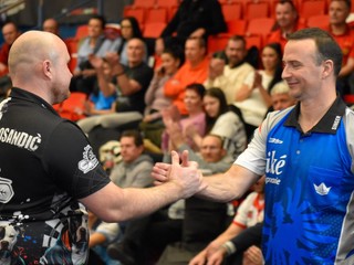 Tomislav Rosandič (vľavo) a majster Slovenska Štefan Hájek.