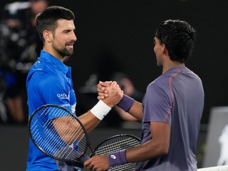 Novak Djokovič a Nishesh Basavareddy 