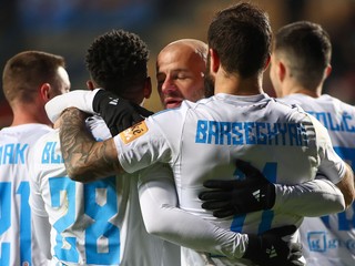 Futbalisti ŠK Slovan Bratislava.