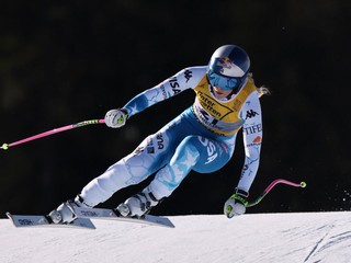 Lindsey Vonnová počas zjazdu žien.