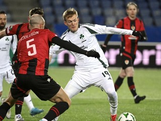 Fotka zo zápasu Vikingur Reykjavík - Panathinaikos Atény.