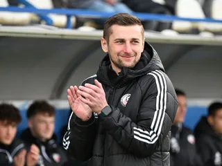 Tréner FK Železiarne Podbrezová Štefan Markulík.