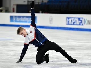 Lukáš Václavík na tréningu v Debrecíne.