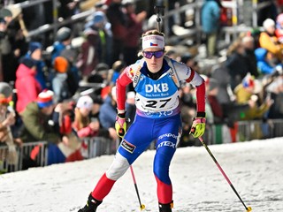 Na snímke česká biatlonistka Markéta Davidová.