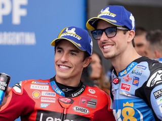 Marc Márquez (vľavo) a jeho brat Alex Márquez.