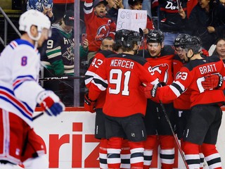 Radosť hráčov New Jersey Devils.