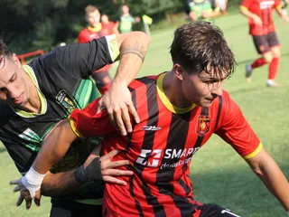 Momentka zo zápasu OŠK Rudňany - FK Gerlachov. 
